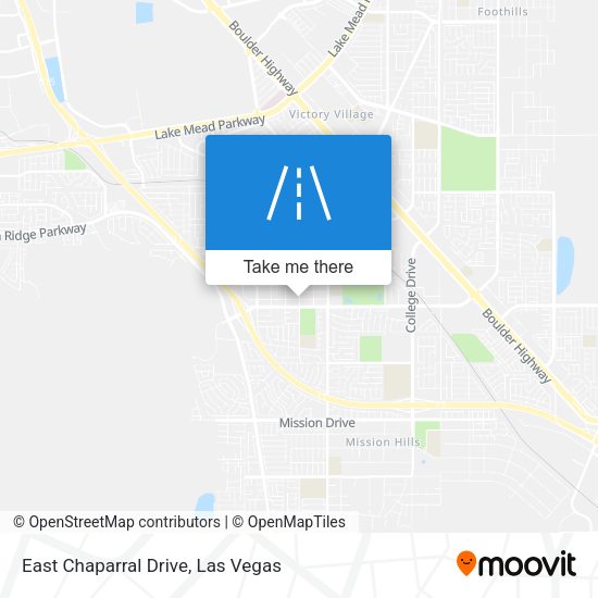 East Chaparral Drive map