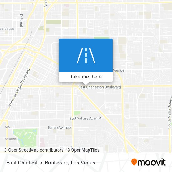 East Charleston Boulevard map