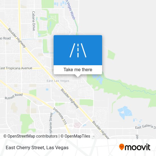 East Cherry Street map