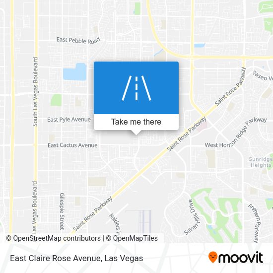 East Claire Rose Avenue map