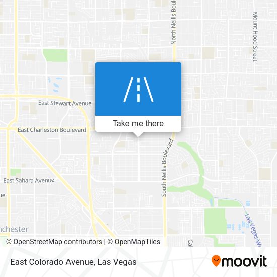 East Colorado Avenue map