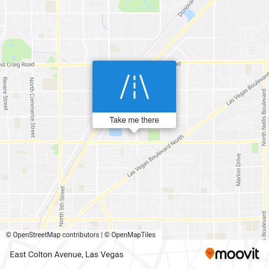 Mapa de East Colton Avenue