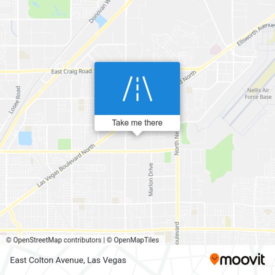 East Colton Avenue map