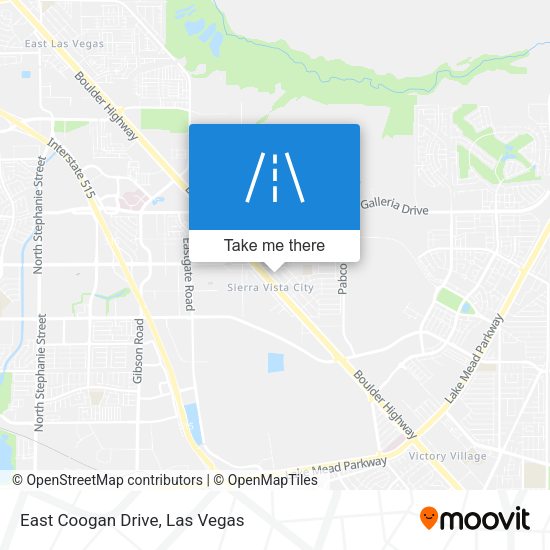 Mapa de East Coogan Drive