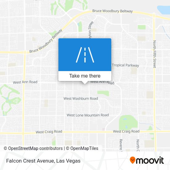 Falcon Crest Avenue map