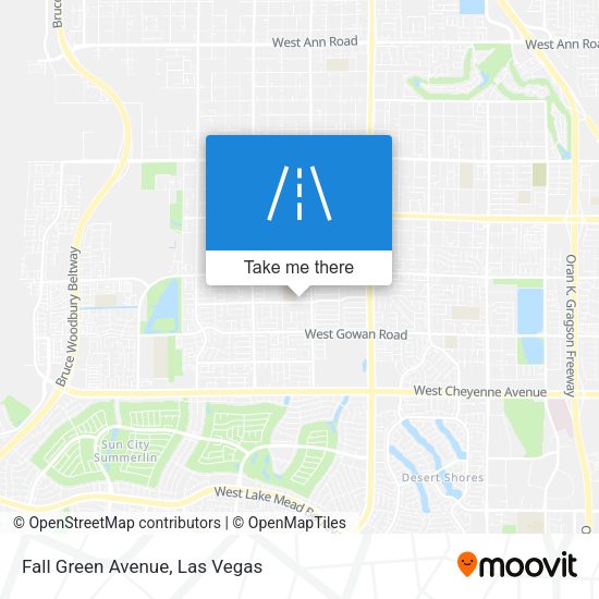 Mapa de Fall Green Avenue