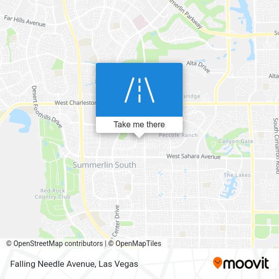 Mapa de Falling Needle Avenue