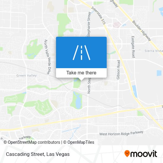 Mapa de Cascading Street