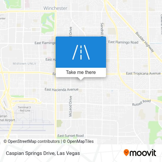 Caspian Springs Drive map