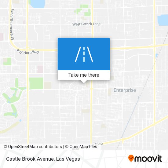 Castle Brook Avenue map