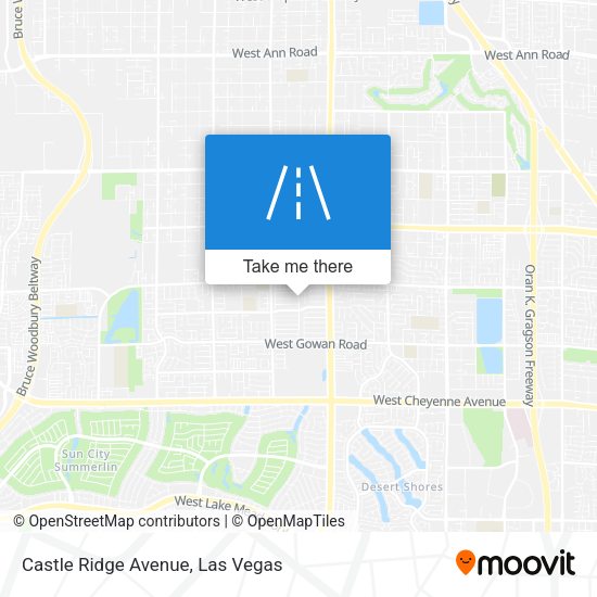 Castle Ridge Avenue map