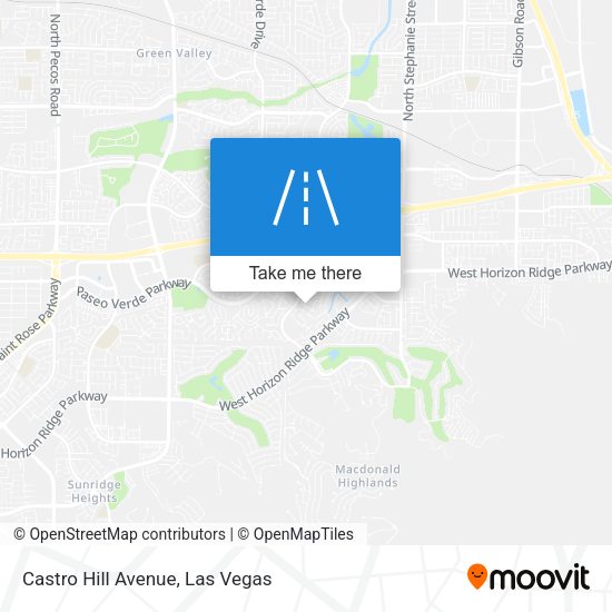 Castro Hill Avenue map