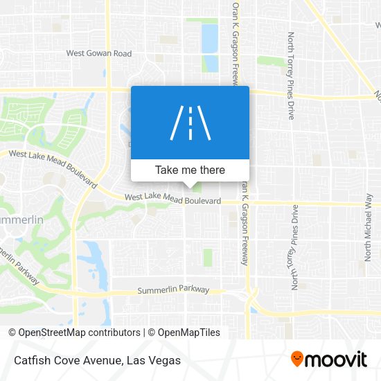 Catfish Cove Avenue map