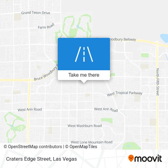 Mapa de Craters Edge Street