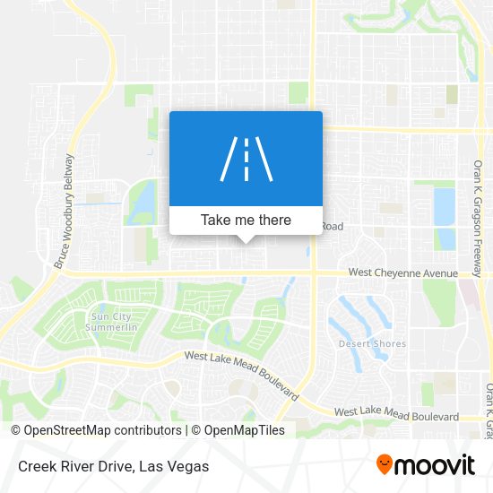 Creek River Drive map