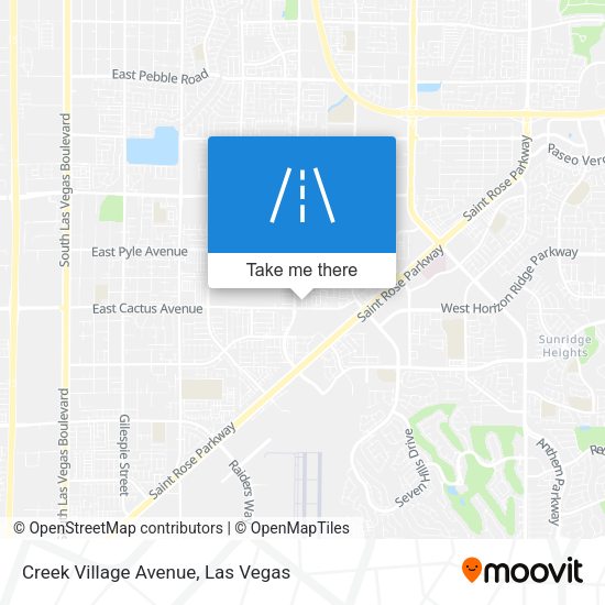 Creek Village Avenue map