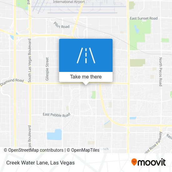 Mapa de Creek Water Lane