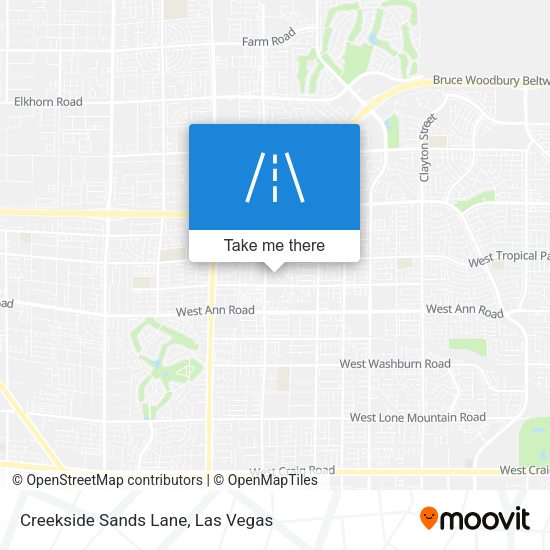 Creekside Sands Lane map