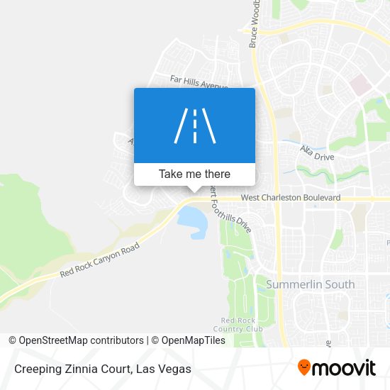 Creeping Zinnia Court map