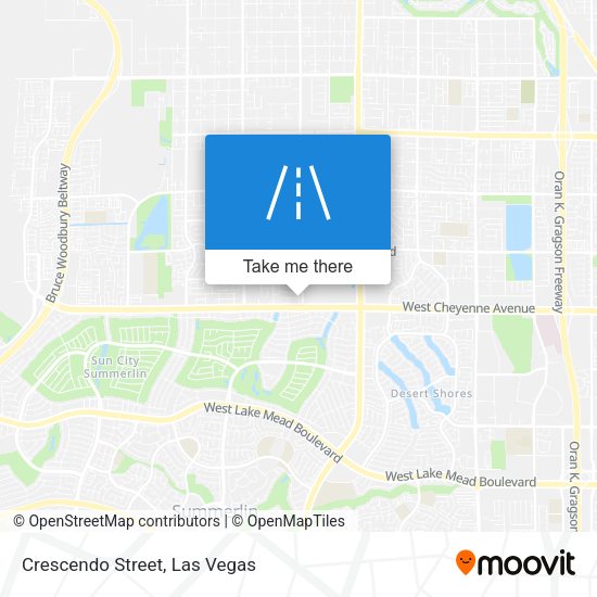 Crescendo Street map