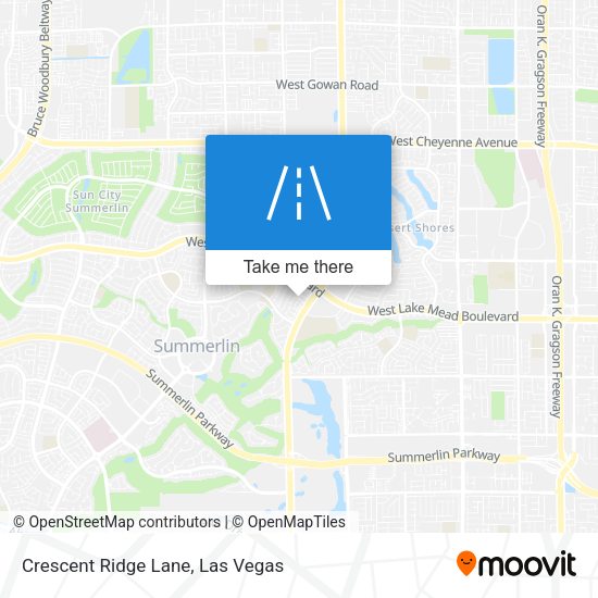 Crescent Ridge Lane map