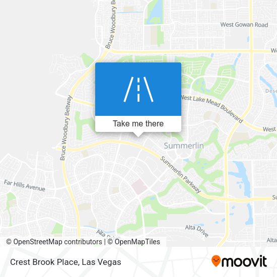 Crest Brook Place map