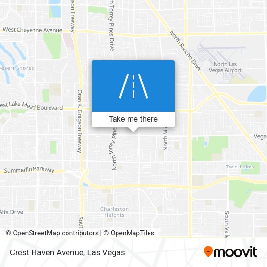 Crest Haven Avenue map