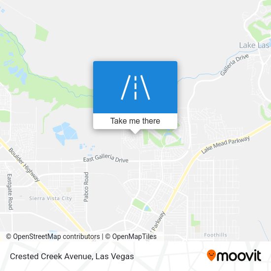 Crested Creek Avenue map