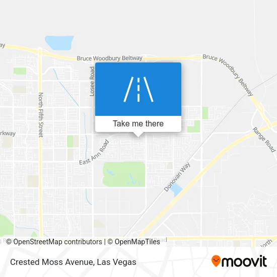 Mapa de Crested Moss Avenue