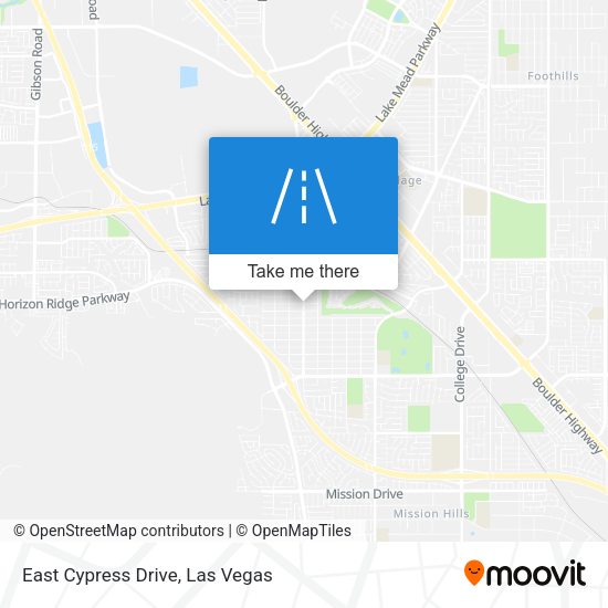 Mapa de East Cypress Drive