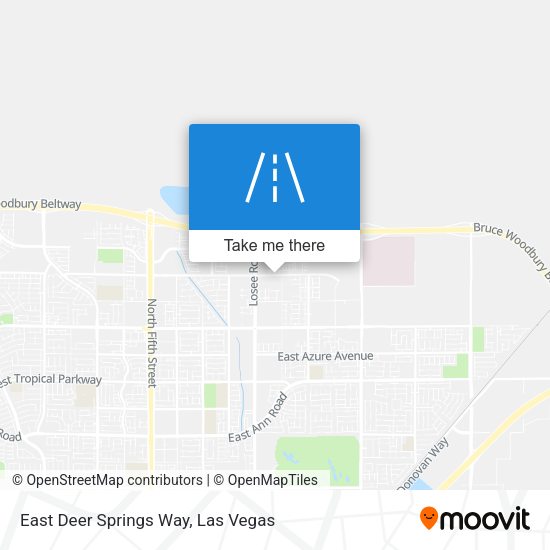 East Deer Springs Way map