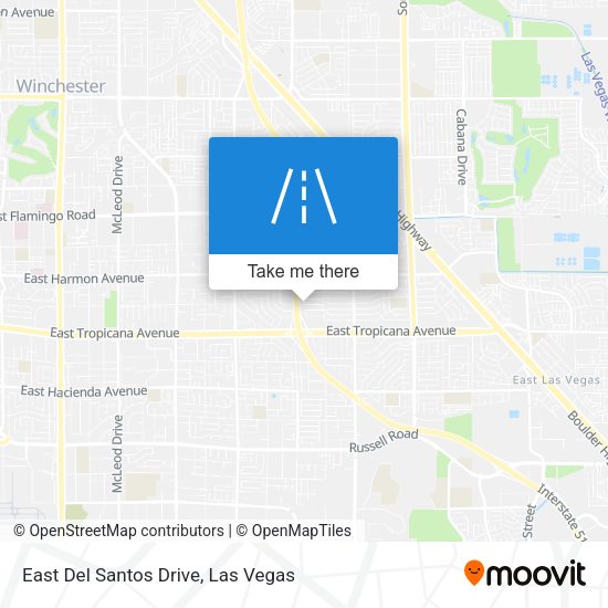 Mapa de East Del Santos Drive