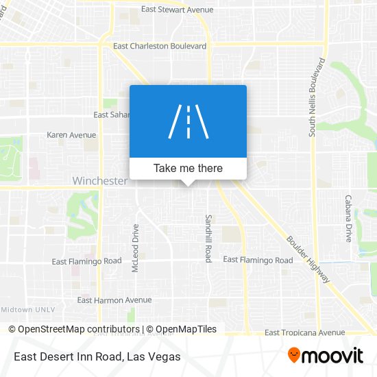 East Desert Inn Road map