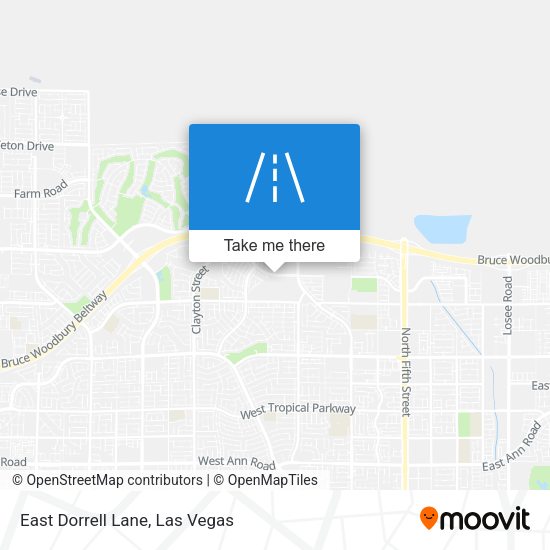 Mapa de East Dorrell Lane