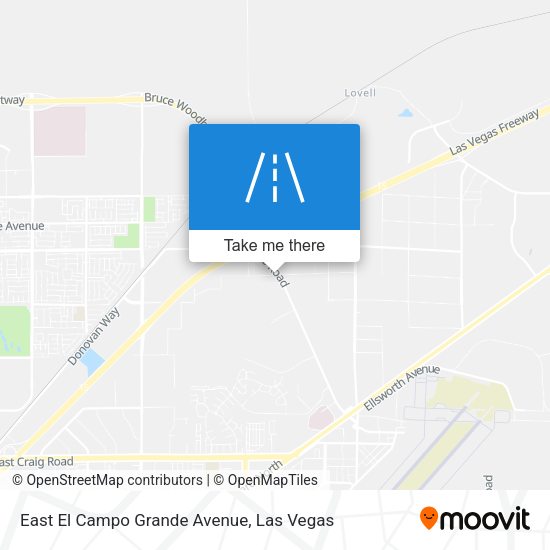Mapa de East El Campo Grande Avenue
