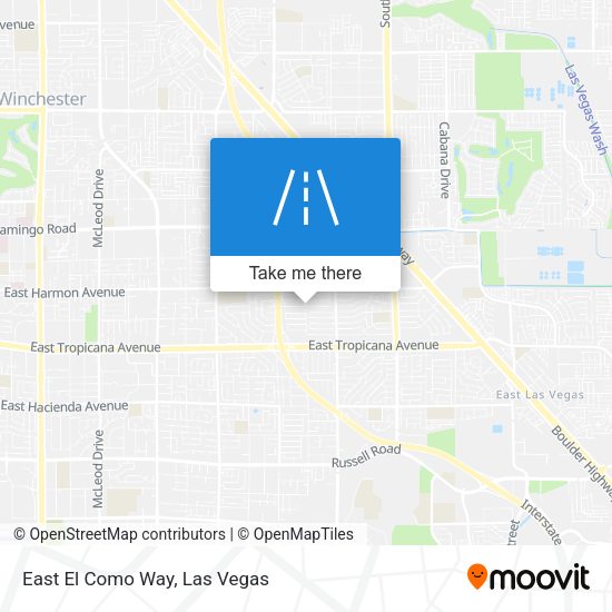 East El Como Way map