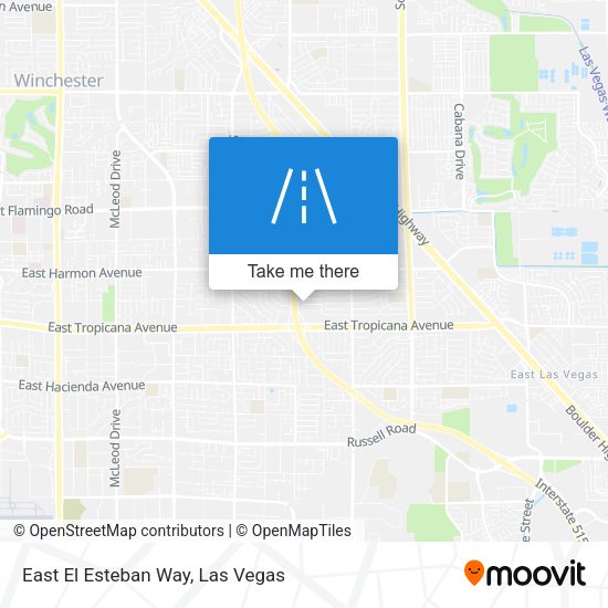 East El Esteban Way map