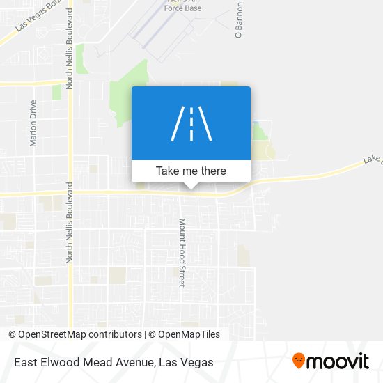 East Elwood Mead Avenue map