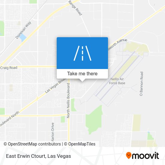 East Erwin Ctourt map