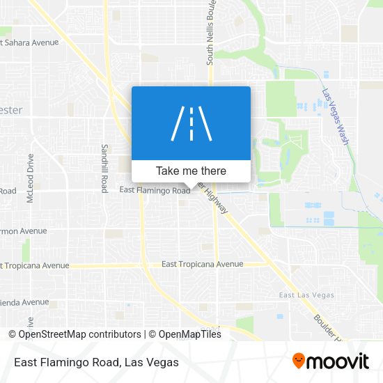 East Flamingo Road map