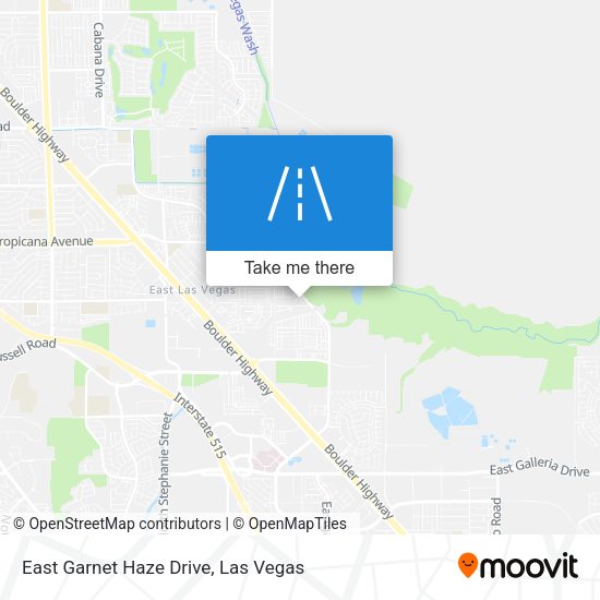 East Garnet Haze Drive map