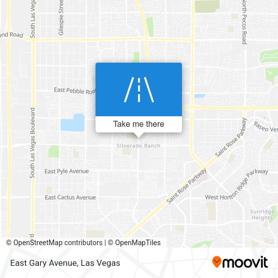 East Gary Avenue map