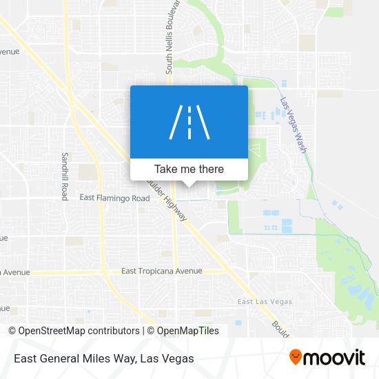 East General Miles Way map