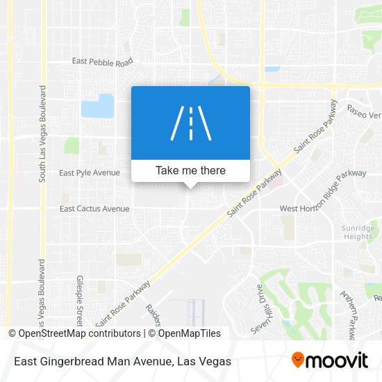 Mapa de East Gingerbread Man Avenue