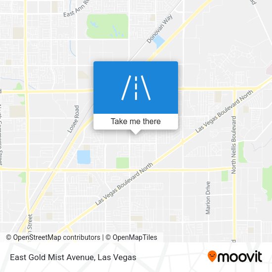 East Gold Mist Avenue map