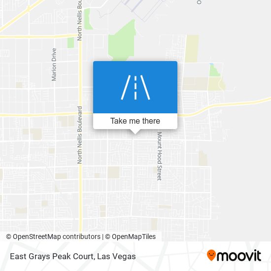 East Grays Peak Court map