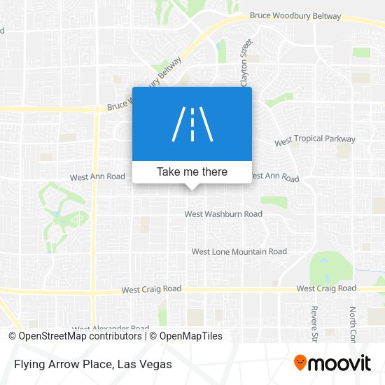 Flying Arrow Place map