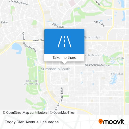 Foggy Glen Avenue map