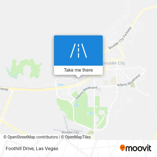 Foothill Drive map