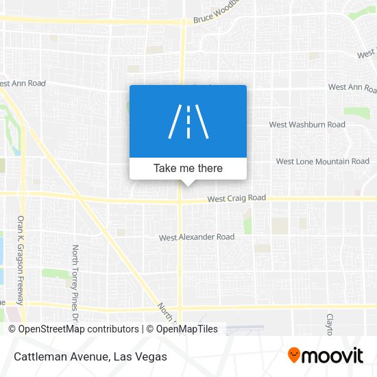 Cattleman Avenue map